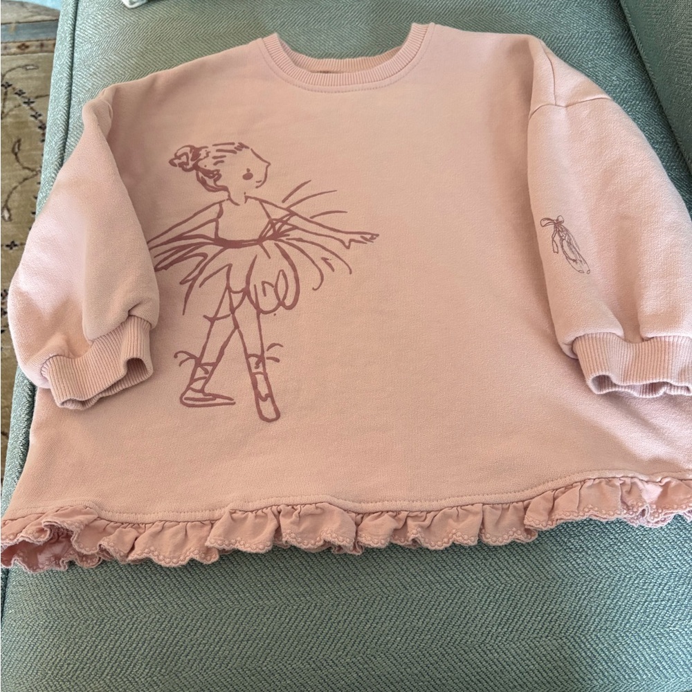 Pink Ballerina Kids Sweatshirt